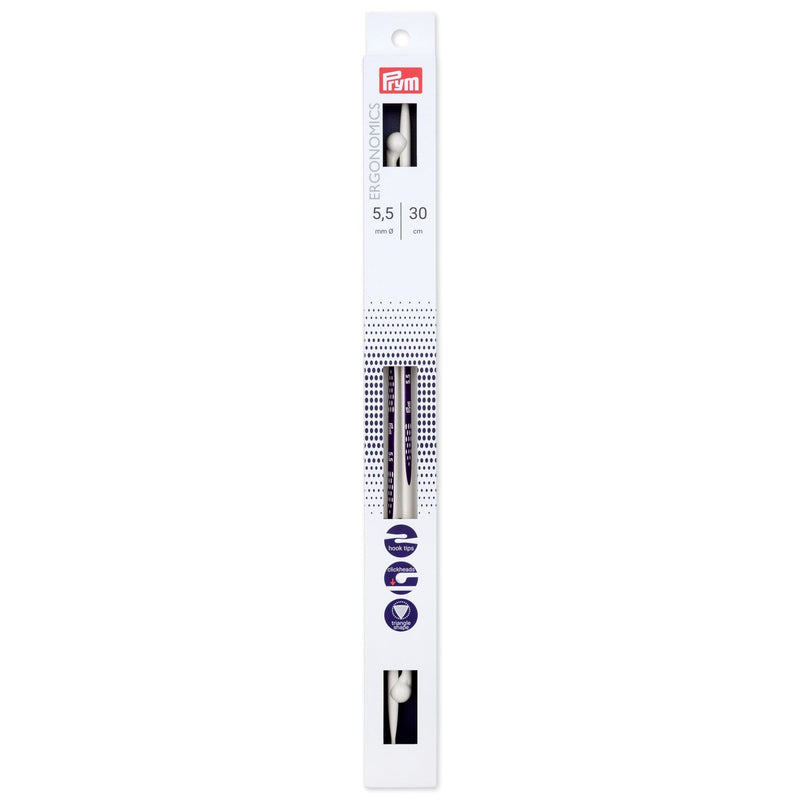 Prym "Ergonomics" 30cm (12") Single Point Knitting Needles