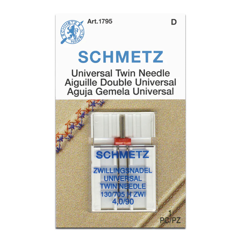 Schmetz "Universal Twin" Sewing Machine Needle - Choose Your Size