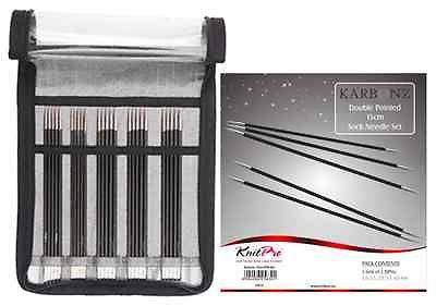 KnitPro "Karbonz" Double Pointed Knitting Needles Set 15cm | KNITTING CO. - 1