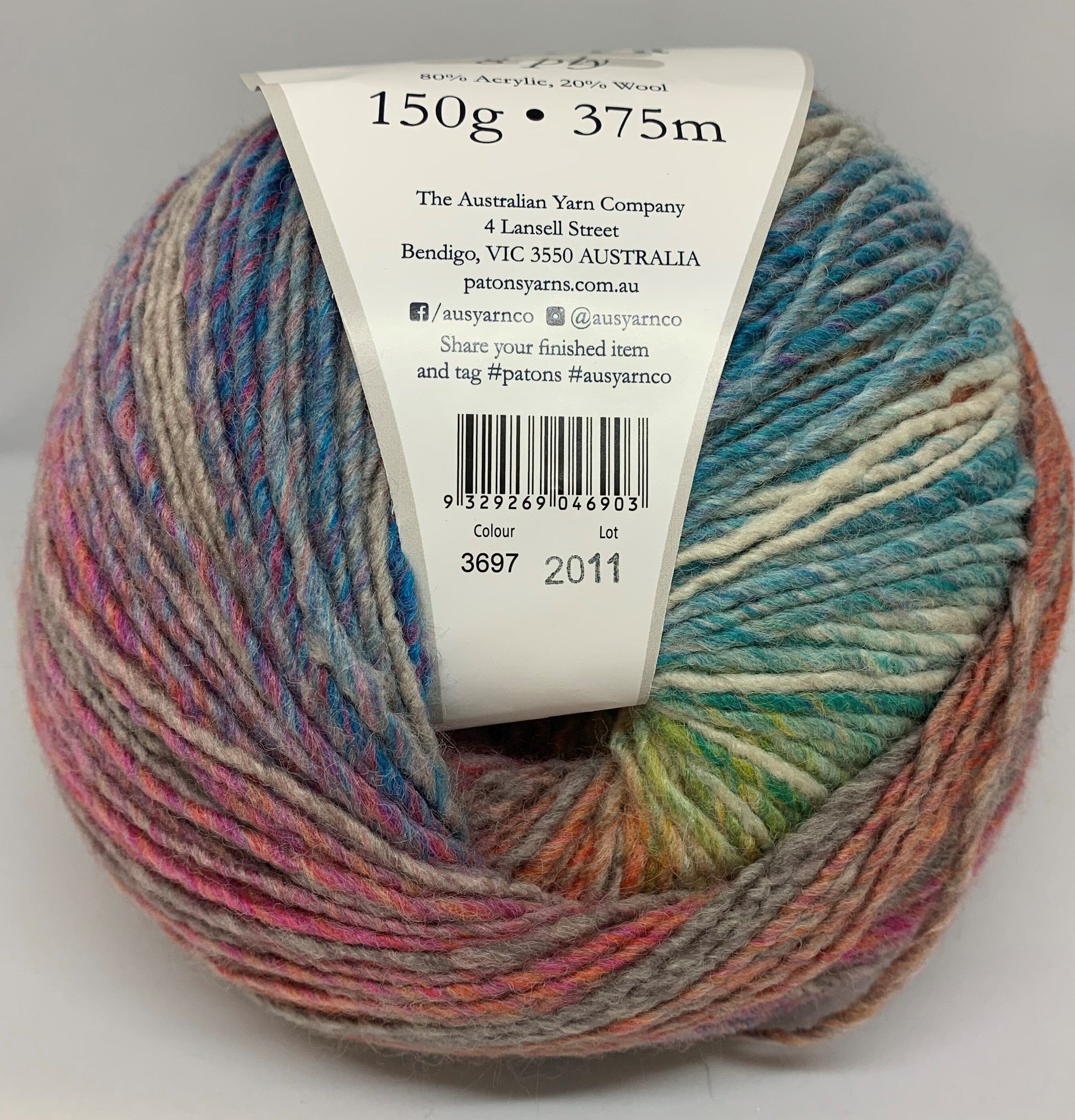 Patons 150g "Sierra" Wool & Acrylic Blend Yarn