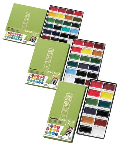 Kuretake Gansai Tambi Japanese Watercolour Paint Set