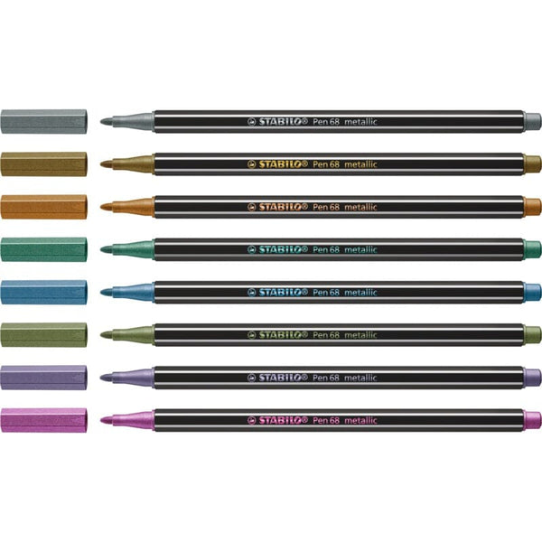 Stabilo "Pen 68" Metallic Bullet Tip Pens - Singles