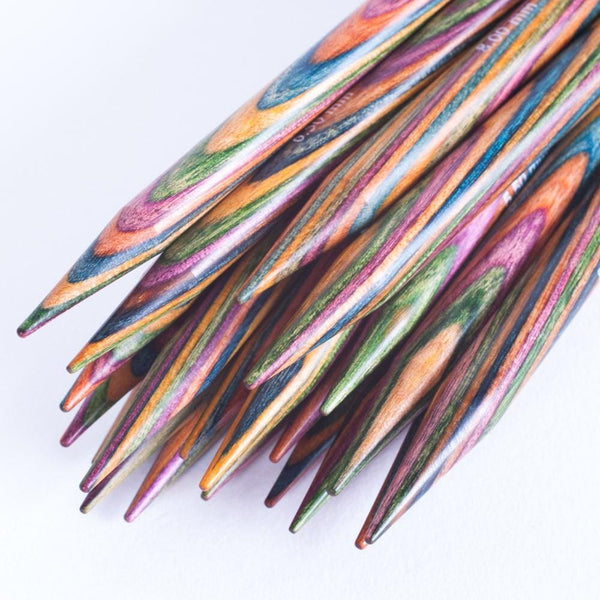 Knit Picks Rainbow Wood Single Point Knitting Needle Set (Dif. Sizes)