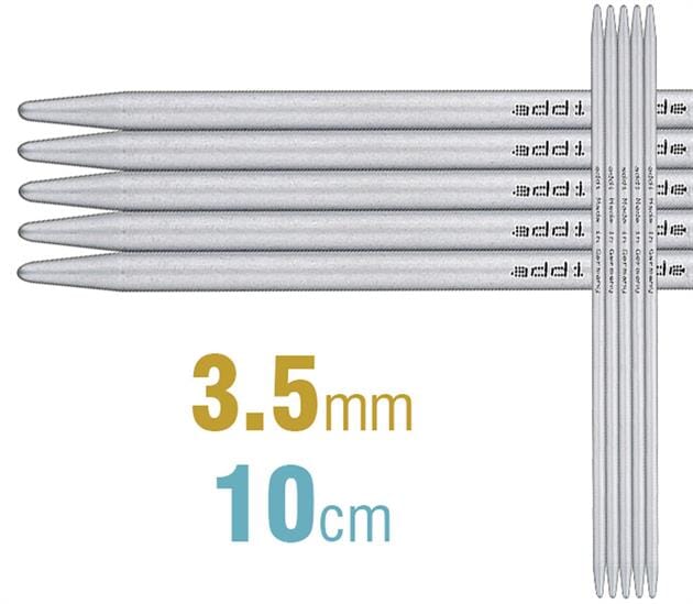 Addi Aluminium Double Pointed Knitting Needles - Various Sizes