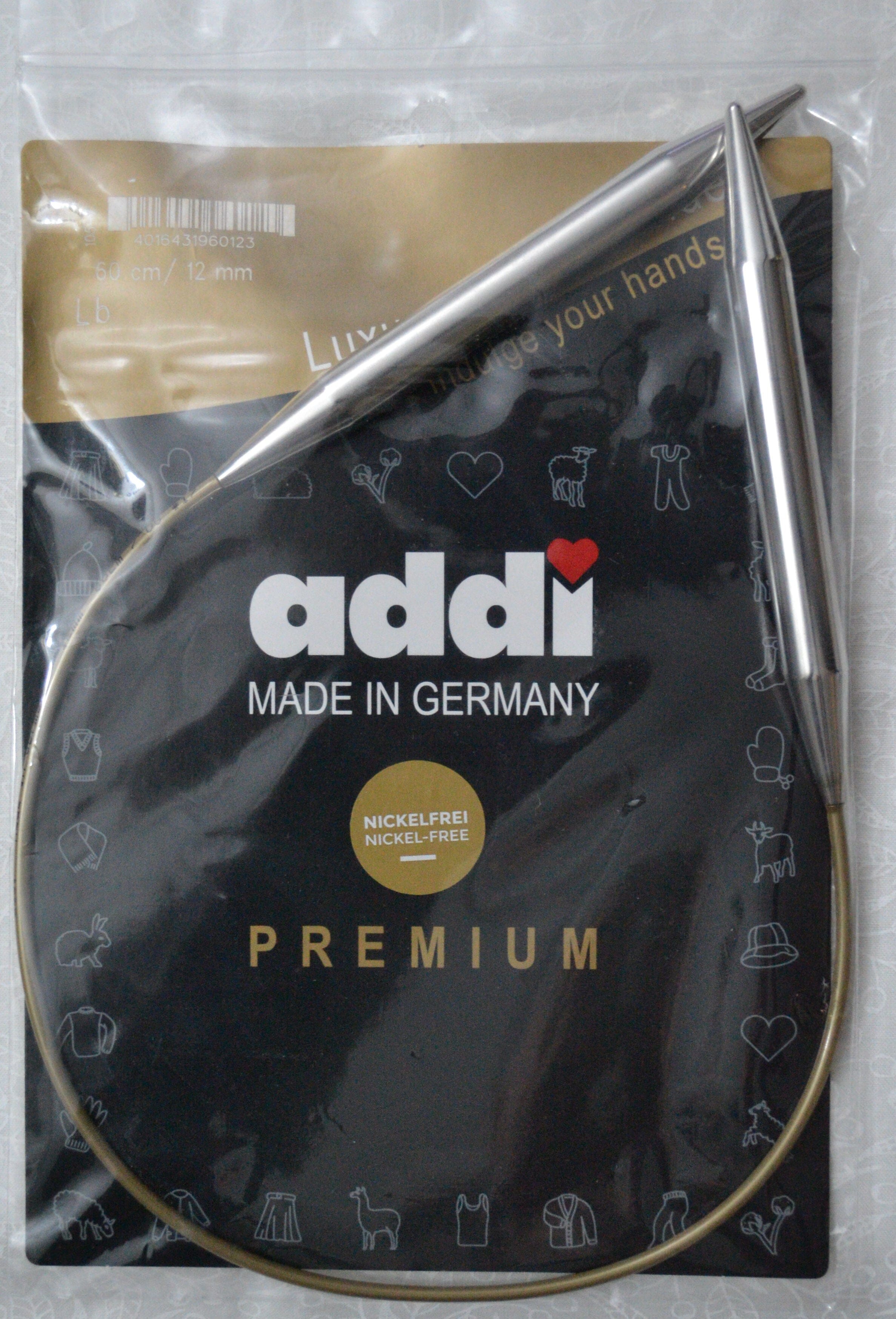 Addi Brass Tip Circular Knitting Needles - 60cm (24")