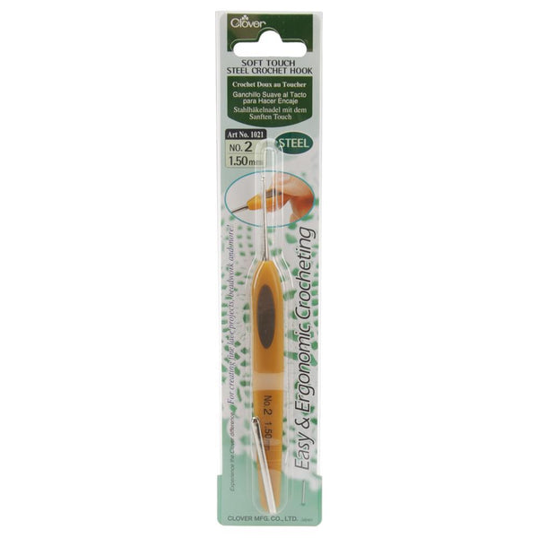 Clover Soft Touch Steel Crochet Hook (0.50 - 1.75mm)