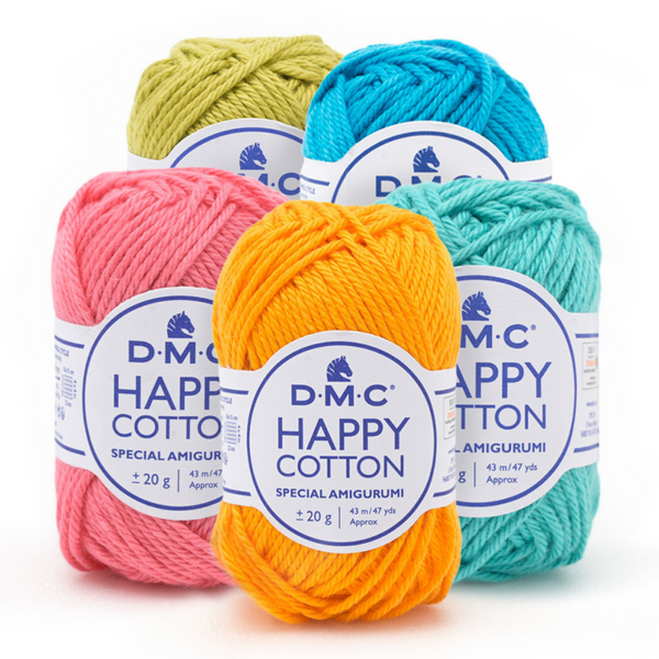 DMC "Happy Cotton" 20g 8-Ply Amigurumi Crochet Yarn