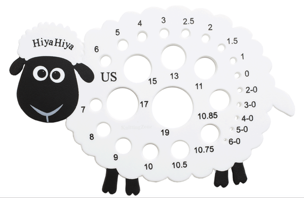 HiyaHiya Sheep Needle Gauge Needle Sizing Tool