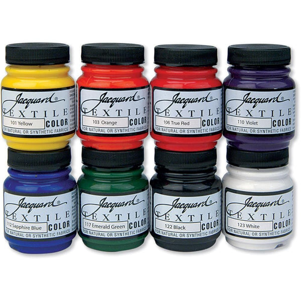 Jacquard Textile 70ml Fabric Paint - Pack of 8 Colours