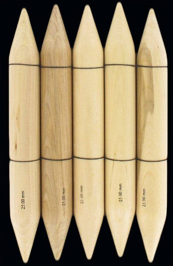 KnitPro "Basix" 20cm Birch Wood Jumbo Double Point Knitting Needles  | KNITTING CO. - 2