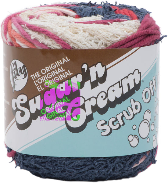 Lily 75g "Sugar n Cream" Worsted 100% Cotton Yarn - Scrub Off