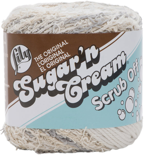 Lily 75g "Sugar n Cream" Worsted 100% Cotton Yarn - Scrub Off