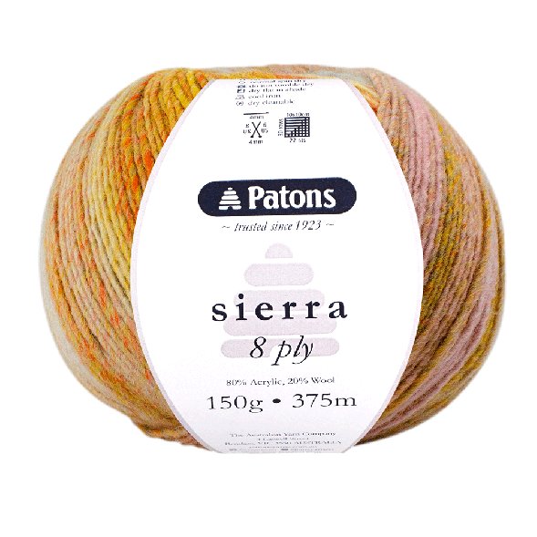 Patons 150g "Sierra" Wool & Acrylic Blend Yarn