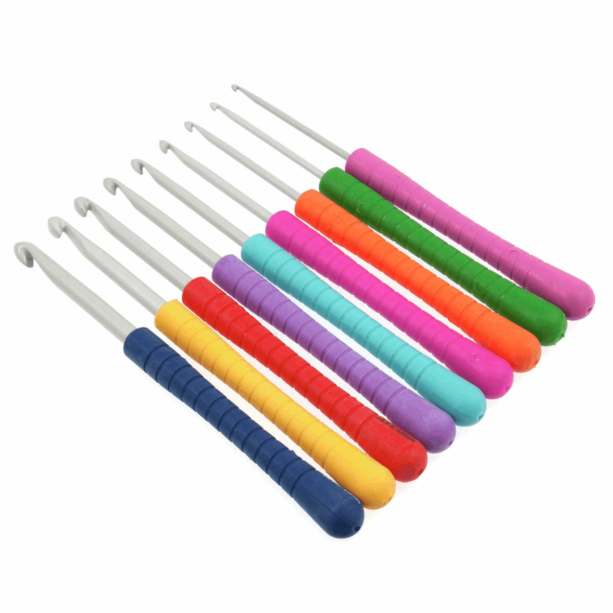 Pony Easy Grip Crochet Hooks - Set of 9 (2.00 - 6.00mm)