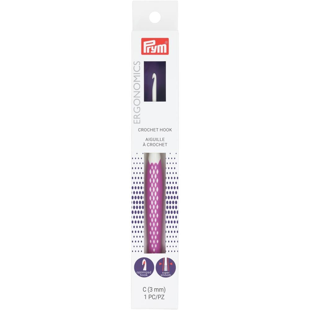 Prym Ergonomic Grip Crochet Hook (Dif. Sizes)