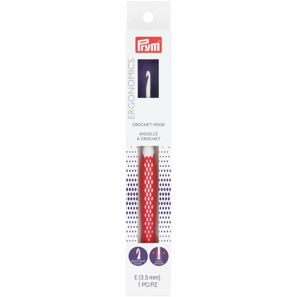 Prym Ergonomic Grip Crochet Hook (Dif. Sizes)