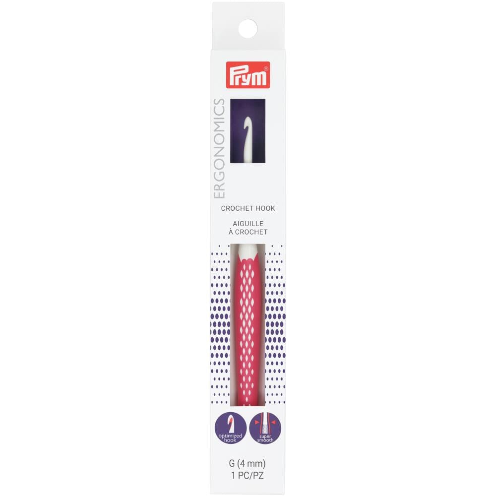 Prym Ergonomic Grip Crochet Hook (Dif. Sizes)