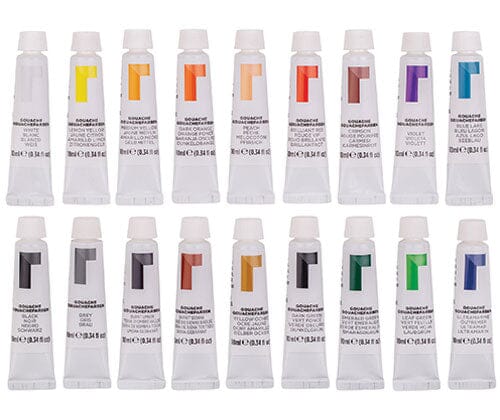 Reeves Artists' Gouache Paint - 10ml Tube Sets