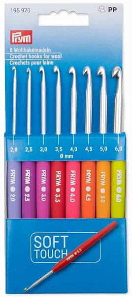 Prym Soft Touch Crochet Hook - Set of 8