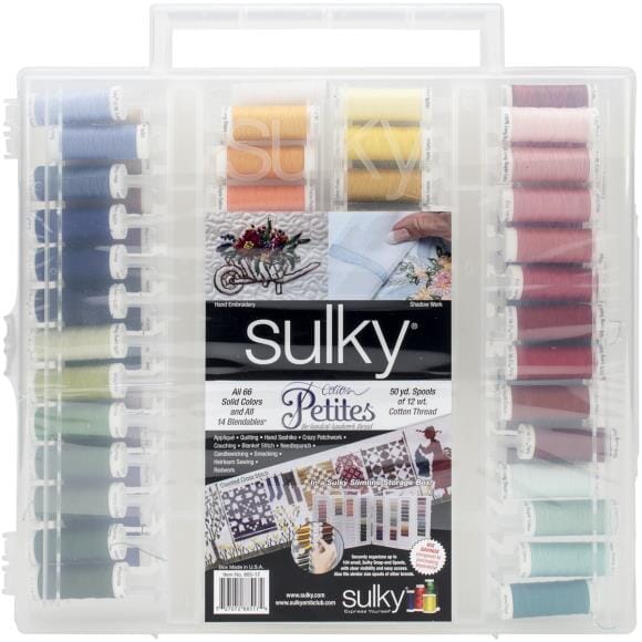 Sulky "Cotton Petites" Sewing Thread - Dream Assortment Pack of 80