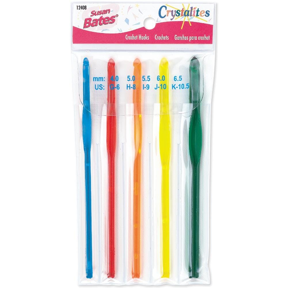 Susan Bates Crystalites Crochet Hook - Set of 5